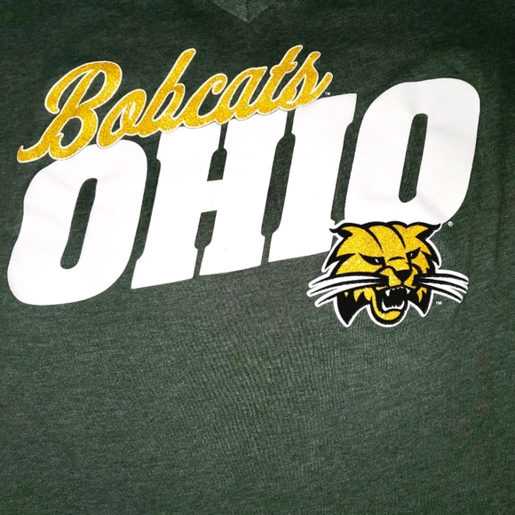Ohio Bobcats Women's V Neck Short Sleeved T-Shirt 553 - Picture 4 of 7